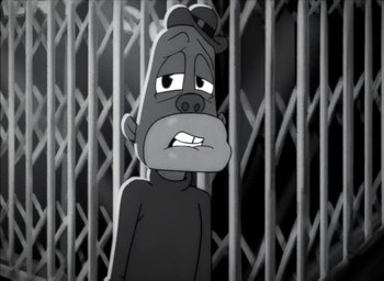 Movie still from “JAY-Z - The Story of O.J.” (2017), directed by Mark Romanek – Close Up shot, Low angle