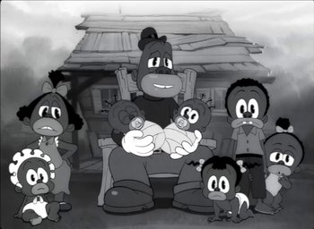 Movie still from “JAY-Z - The Story of O.J.” (2017), directed by Mark Romanek – Medium shot, High angle