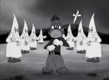 Movie still from “JAY-Z - The Story of O.J.” (2017), directed by Mark Romanek – Extreme Wide shot, Over the shoulder angle