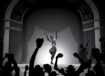 Movie still from “JAY-Z - The Story of O.J.” (2017), directed by Mark Romanek – Wide shot, Low angle