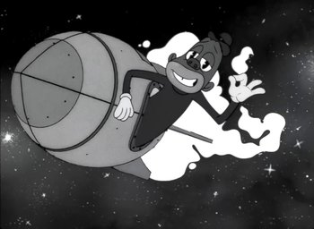 Movie still from “JAY-Z - The Story of O.J.” (2017), directed by Mark Romanek – Medium shot, Low angle