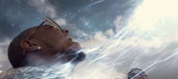 Movie still from “Mike WiLL Made-It - Perfect Pint” (2017), directed by Nabil Elderkin – Extreme Close Up shot, Low angle