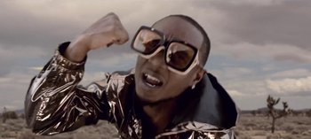 Movie still from “Mike WiLL Made-It - Perfect Pint” (2017), directed by Nabil Elderkin – Close Up shot, Low angle