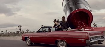 Movie still from “Mike WiLL Made-It - Perfect Pint” (2017), directed by Nabil Elderkin – Wide shot, Low angle