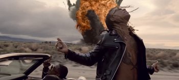 Movie still from “Mike WiLL Made-It - Perfect Pint” (2017), directed by Nabil Elderkin – Medium shot, Low angle