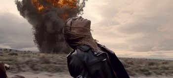 Movie still from “Mike WiLL Made-It - Perfect Pint” (2017), directed by Nabil Elderkin – Medium shot, Low angle