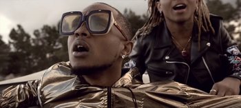 Movie still from “Mike WiLL Made-It - Perfect Pint” (2017), directed by Nabil Elderkin – Close Up shot, Low angle