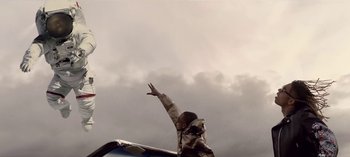 Movie still from “Mike WiLL Made-It - Perfect Pint” (2017), directed by Nabil Elderkin – Extreme Wide shot, Low angle