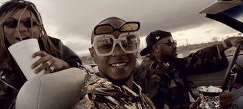 Movie still from “Mike WiLL Made-It - Perfect Pint” (2017), directed by Nabil Elderkin – Close Up shot, Low angle