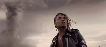 Movie still from “Mike WiLL Made-It - Perfect Pint” (2017), directed by Nabil Elderkin – Close Up shot, Low angle