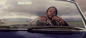 Movie still from “Mike WiLL Made-It - Perfect Pint” (2017), directed by Nabil Elderkin – Close Up shot, Low angle