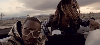 Movie still from “Mike WiLL Made-It - Perfect Pint” (2017), directed by Nabil Elderkin – Close Up shot, Low angle