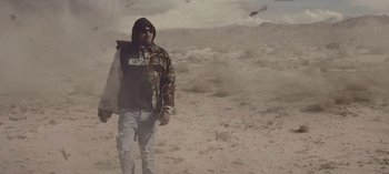 Movie still from “Mike WiLL Made-It - Perfect Pint” (2017), directed by Nabil Elderkin – Medium shot, Low angle