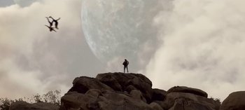 Movie still from “Mike WiLL Made-It - Perfect Pint” (2017), directed by Nabil Elderkin – Extreme Wide shot, Low angle