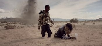 Movie still from “Mike WiLL Made-It - Perfect Pint” (2017), directed by Nabil Elderkin – Wide shot, High angle