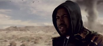 Movie still from “Mike WiLL Made-It - Perfect Pint” (2017), directed by Nabil Elderkin – Close Up shot, Low angle