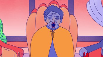 Movie still from “Mr Jukes - Grant Green” (2017), directed by Parallel Teeth – Medium shot, Low angle