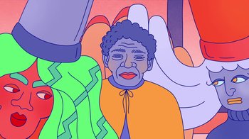 Movie still from “Mr Jukes - Grant Green” (2017), directed by Parallel Teeth – Close Up shot, Over the shoulder angle