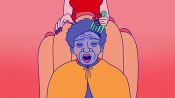 Movie still from “Mr Jukes - Grant Green” (2017), directed by Parallel Teeth – Close Up shot, Overhead angle