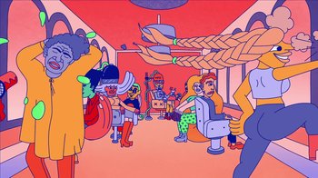 Movie still from “Mr Jukes - Grant Green” (2017), directed by Parallel Teeth – Extreme Wide shot, High angle