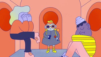 Movie still from “Mr Jukes - Grant Green” (2017), directed by Parallel Teeth – Medium shot, Over the shoulder angle