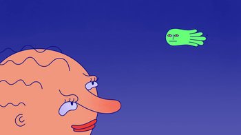 Movie still from “Mr Jukes - Grant Green” (2017), directed by Parallel Teeth – Extreme Close Up shot, Overhead angle