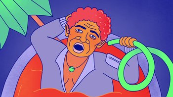 Movie still from “Mr Jukes - Grant Green” (2017), directed by Parallel Teeth – Close Up shot, Overhead angle
