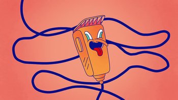 Movie still from “Mr Jukes - Grant Green” (2017), directed by Parallel Teeth – Extreme Close Up shot, Overhead angle