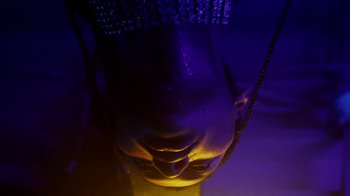 Movie still from “Obongjayar - Endless” (2017), directed by Matilda Finn – Extreme Close Up shot, Low angle