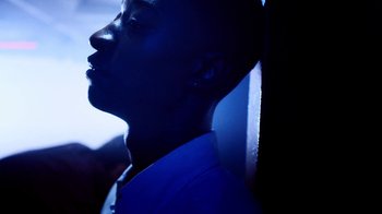 Movie still from “Obongjayar - Endless” (2017), directed by Matilda Finn – Close Up shot, Low angle