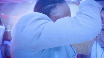 Movie still from “Obongjayar - Endless” (2017), directed by Matilda Finn – Extreme Close Up shot, Low angle