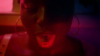 Movie still from “Obongjayar - Endless” (2017), directed by Matilda Finn – Extreme Close Up shot, Overhead angle