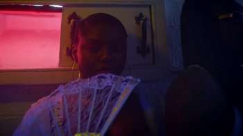 Movie still from “Obongjayar - Endless” (2017), directed by Matilda Finn – Close Up shot, Low angle