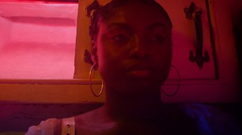 Movie still from “Obongjayar - Endless” (2017), directed by Matilda Finn – Close Up shot, Low angle