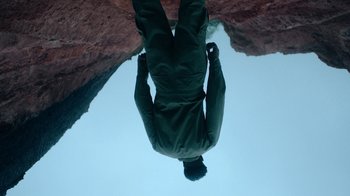 Movie still from “Obongjayar - Endless” (2017), directed by Matilda Finn – Wide shot, Overhead angle
