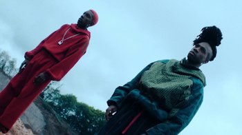 Movie still from “Obongjayar - Endless” (2017), directed by Matilda Finn – Medium shot, Low angle