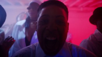 Movie still from “Obongjayar - Endless” (2017), directed by Matilda Finn – Extreme Close Up shot, Low angle