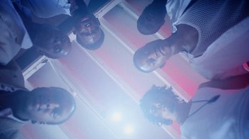 Movie still from “Obongjayar - Endless” (2017), directed by Matilda Finn – Medium shot, Low angle