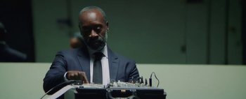 Movie still from “Kendrick Lamar - DNA.” (2017), directed by Nabil Elderkin – Close Up shot, Low angle