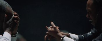 Movie still from “Kendrick Lamar - DNA.” (2017), directed by Nabil Elderkin – Extreme Close Up shot, Low angle