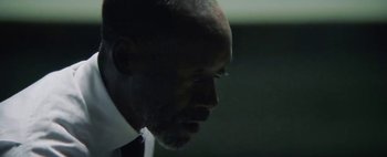 Movie still from “Kendrick Lamar - DNA.” (2017), directed by Nabil Elderkin – Extreme Close Up shot, Low angle