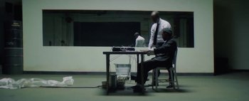 Movie still from “Kendrick Lamar - DNA.” (2017), directed by Nabil Elderkin – Wide shot, High angle