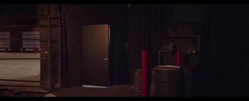 Movie still from “Kendrick Lamar - DNA.” (2017), directed by Nabil Elderkin – Wide shot, Low angle