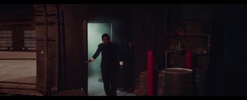 Movie still from “Kendrick Lamar - DNA.” (2017), directed by Nabil Elderkin – Medium shot, Low angle