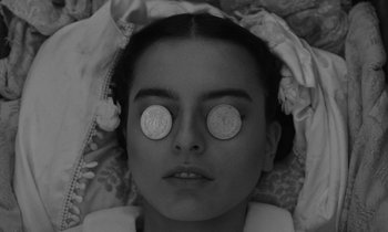 Movie still from “alt-J - 3WW” (2017), directed by Young Replicant – Extreme Close Up shot, Overhead angle