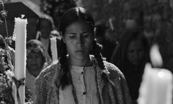 Movie still from “alt-J - 3WW” (2017), directed by Young Replicant – Close Up shot, Over the shoulder angle