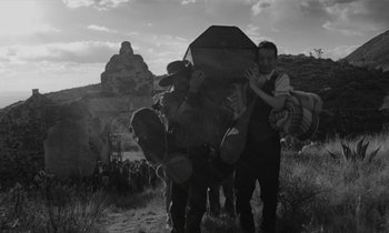 Movie still from “alt-J - 3WW” (2017), directed by Young Replicant – Wide shot, Low angle