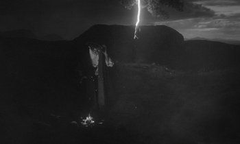 Movie still from “alt-J - 3WW” (2017), directed by Young Replicant – Wide shot, Low angle