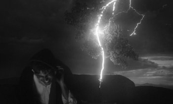 Movie still from “alt-J - 3WW” (2017), directed by Young Replicant – Wide shot, Low angle