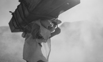 Movie still from “alt-J - 3WW” (2017), directed by Young Replicant – Wide shot, Low angle